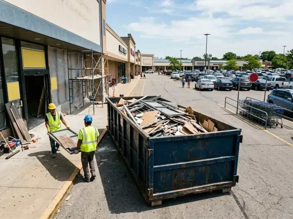 retail-store-renovation-debris-003 — frequently asked questions, Roll-off Dumpster Rentals in Mounds View, MN